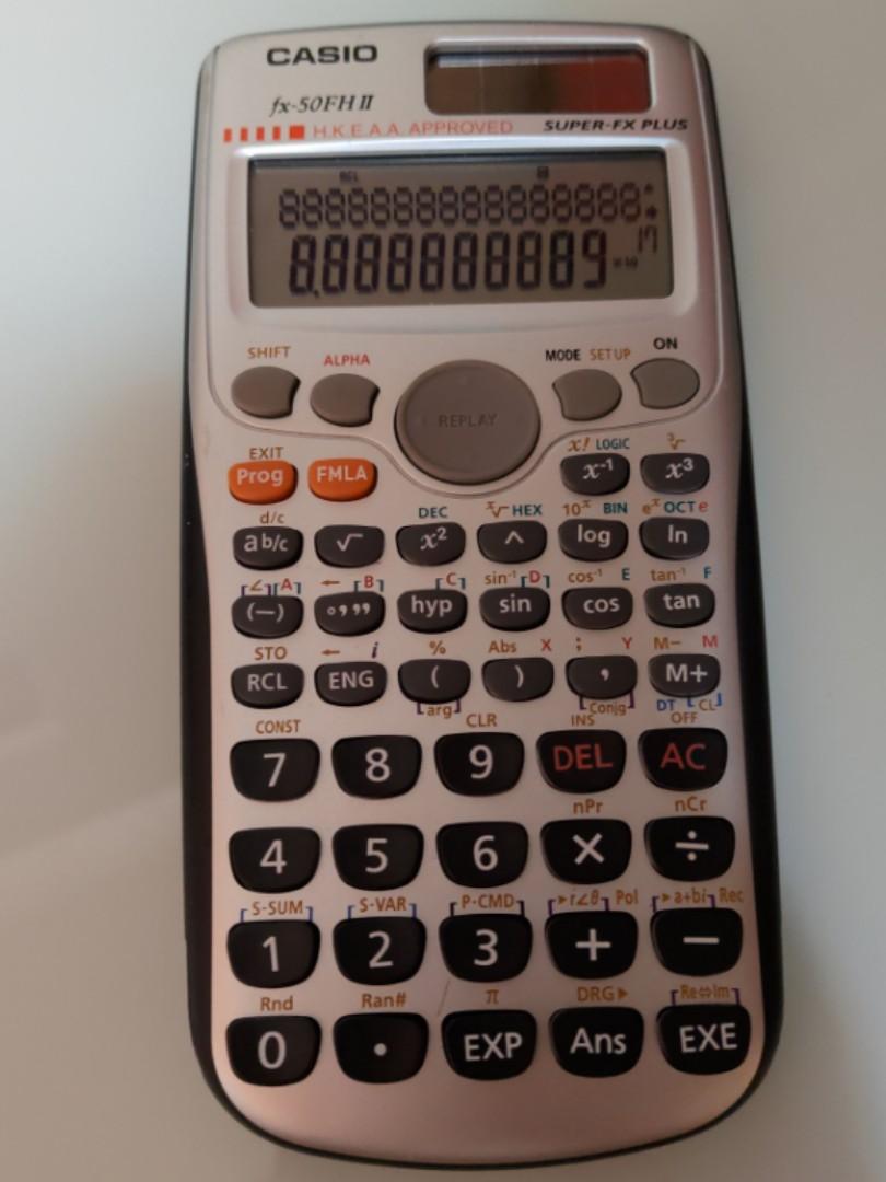 Casio fx 50fh II calculator hsus 737 gsuqiquwhakl01
