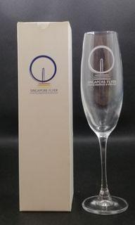 Champagne flute / Singapore Flyer souvenir / Limited Edition wine glass