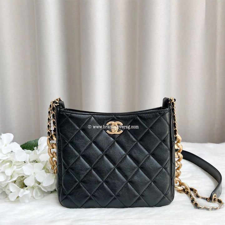 Chanel white hobo shoulder bag, Luxury, Bags & Wallets on Carousell