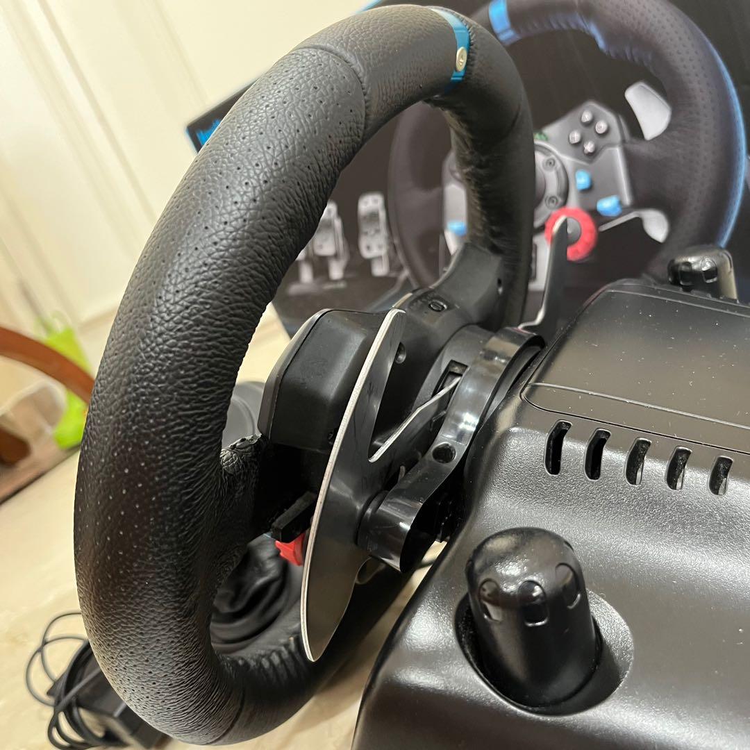 CHEAP Logitech G29 + H shifter + Paddle Shifter mod (removable) + S5