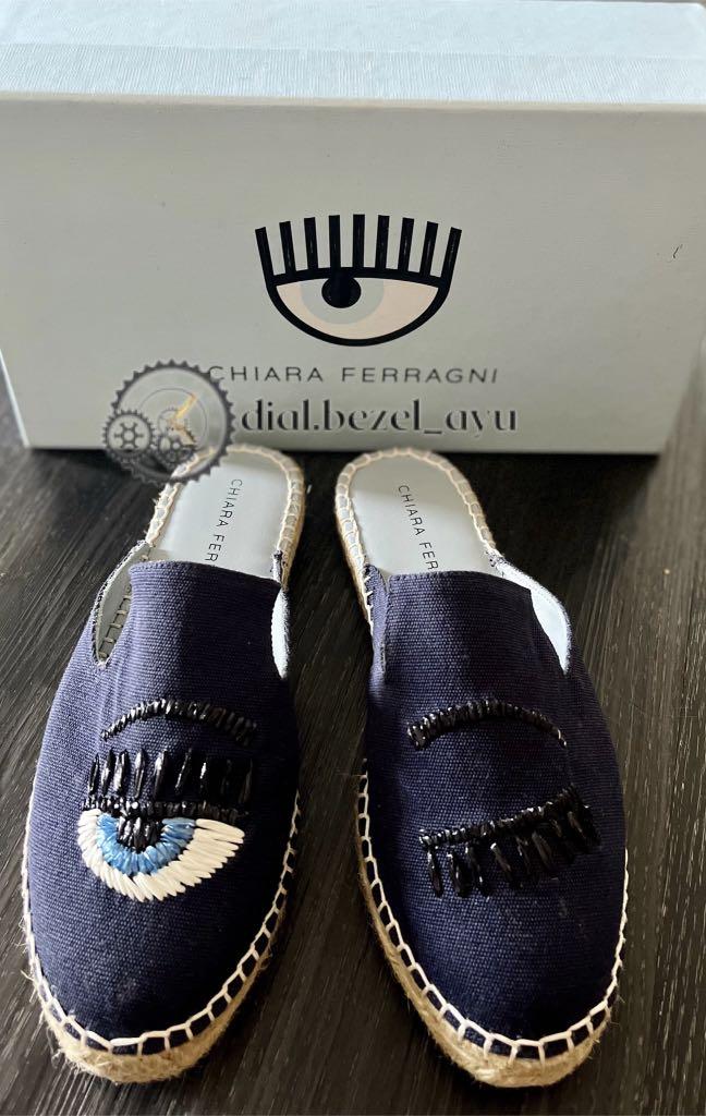 CHIARA FERRAGNI ESPADRILLAS MULES CANVAS Women s Fashion