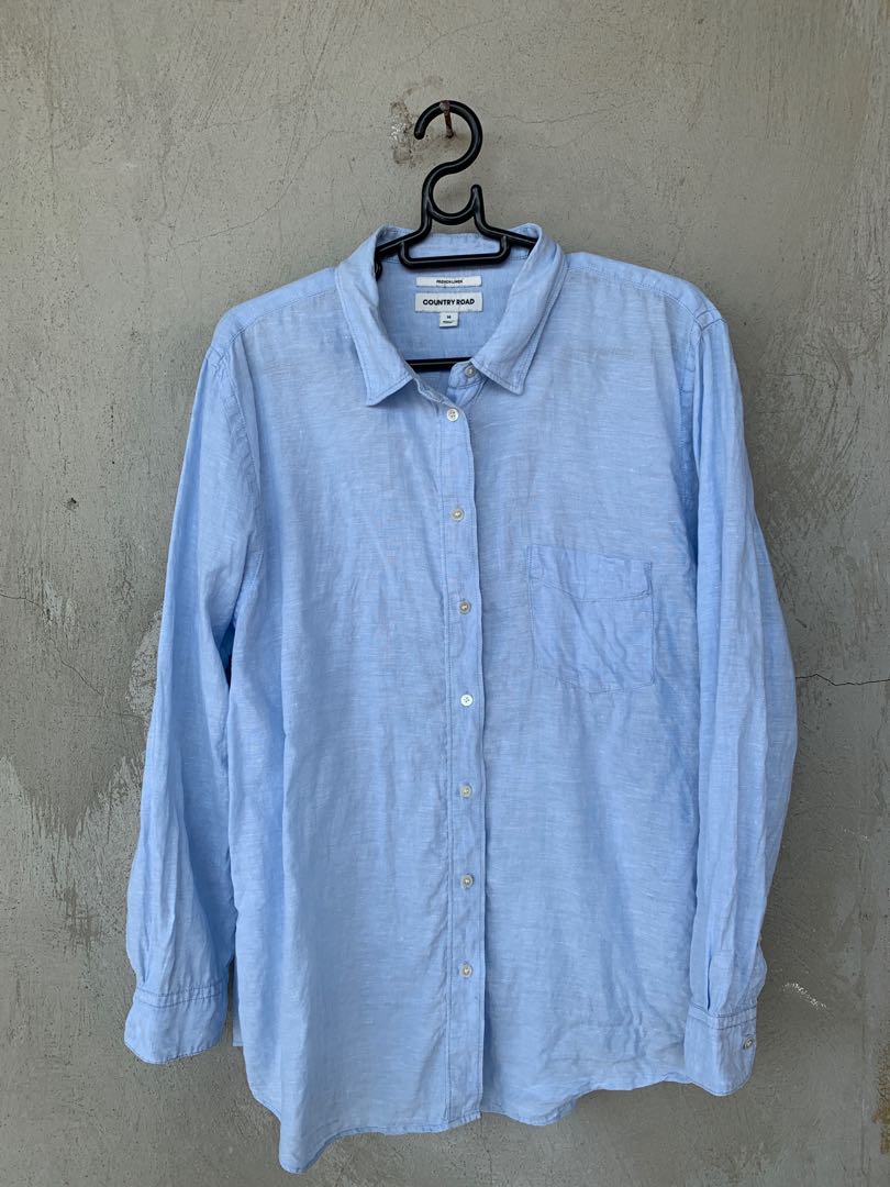 Country road french linen buttondown 