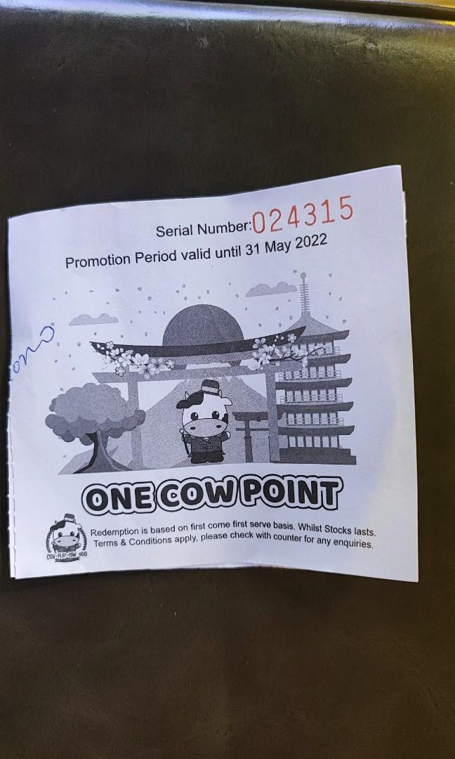Cow play cow moo points exp 31st May, Hobbies & Toys, Toys & Games on ...