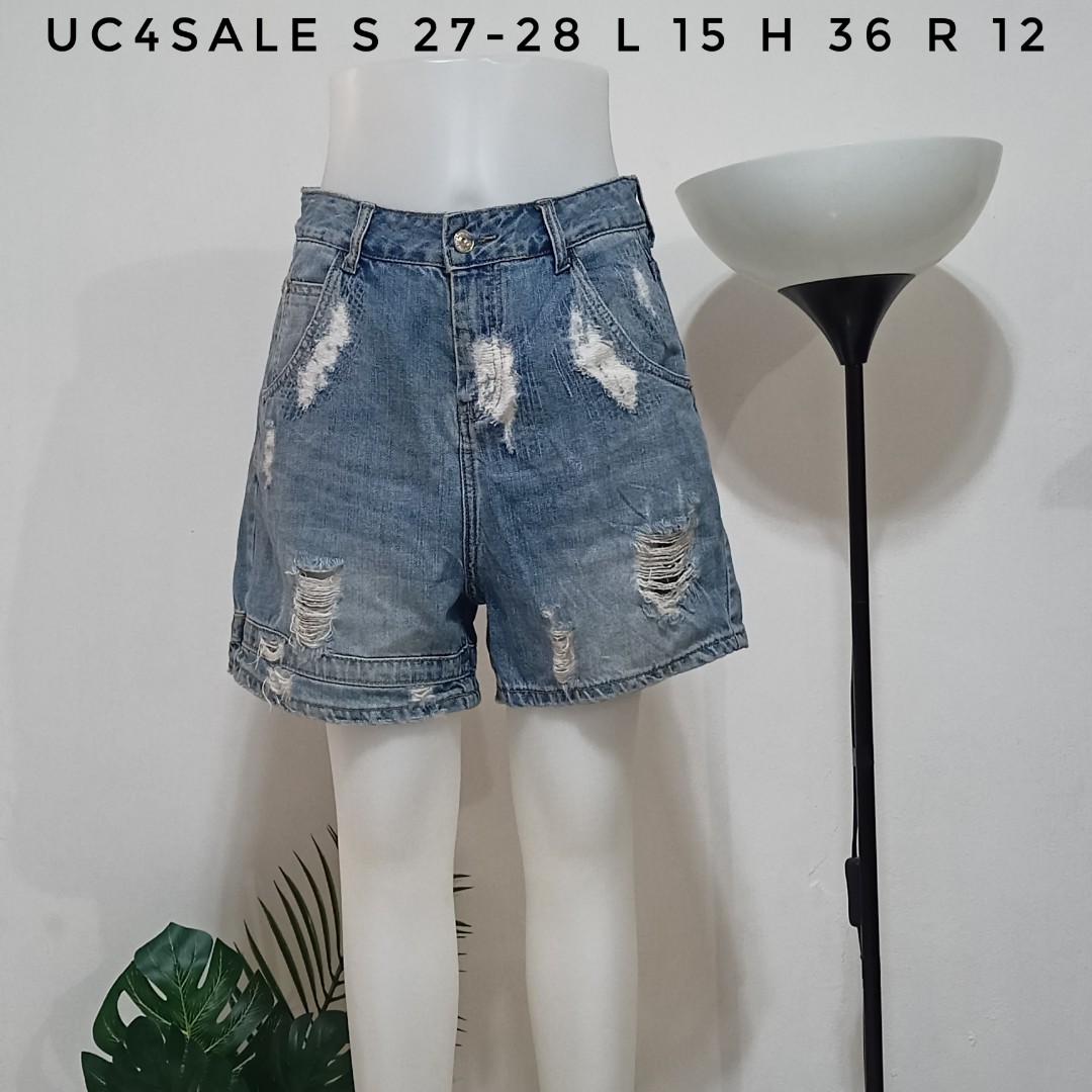 Denim short size 27-28, Women's Fashion 