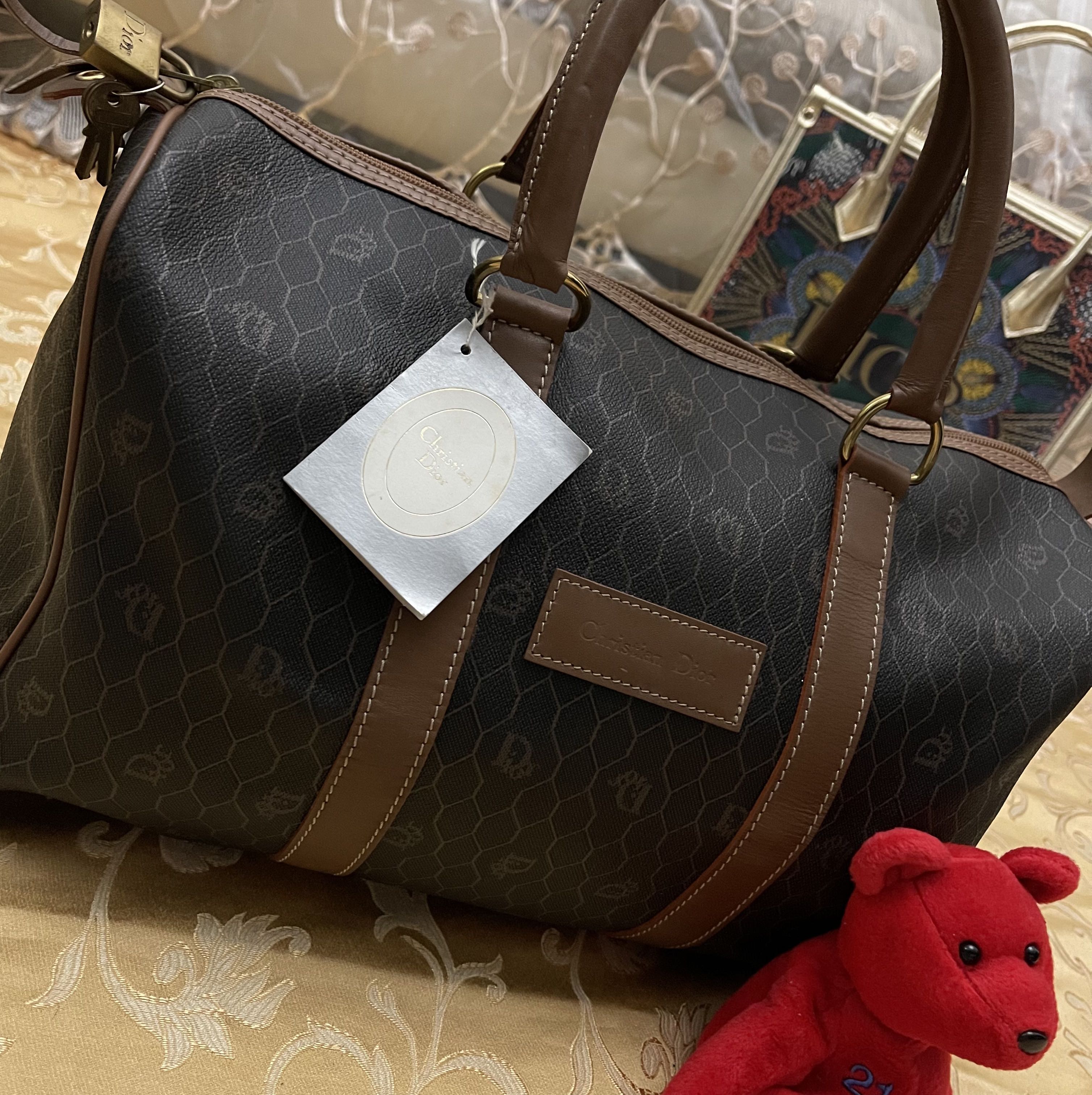Christian dior shop luggage bag
