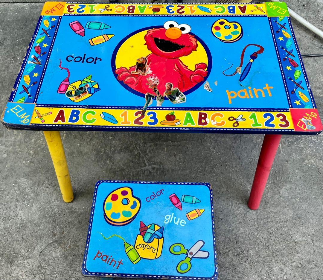 Elmo discount kids table