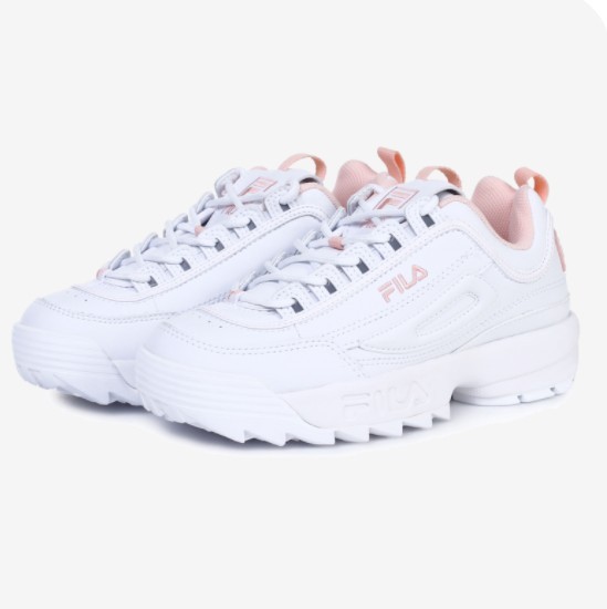 All pink discount fila shoes