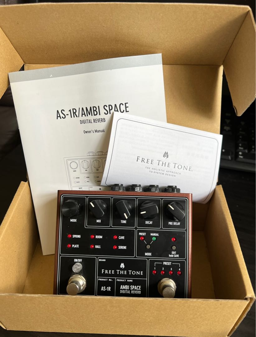 Free The Tone AS-1R Reverb Pedal, 興趣及遊戲, 音樂、樂器& 配件
