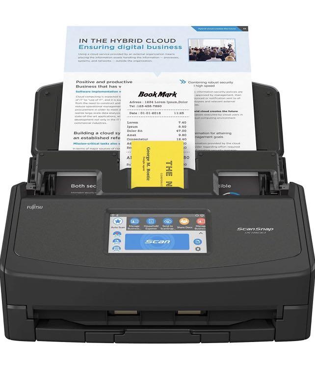Fujitsu ScanSnap iX1500 Color Duplex Document Scanner with Touch Screen