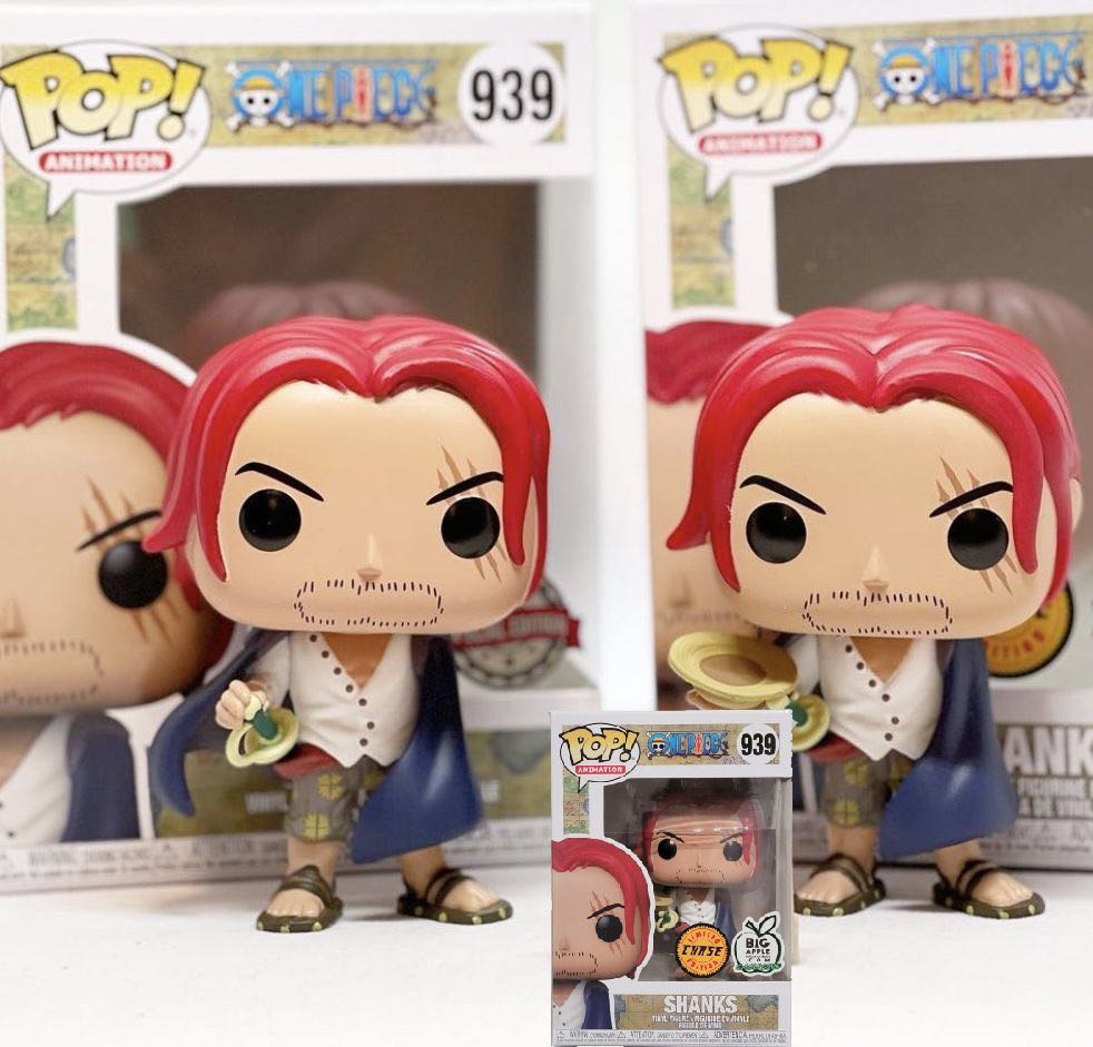 Funko Pop! Animation One Piece Shanks Chase Big Apple Collectibles  Exclusive Figure #939 - FW21 - US