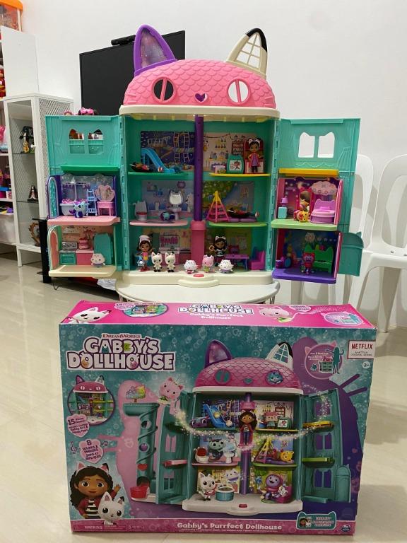 Gabby's Dollhouse Purrfect Dollhouse with box + rooms