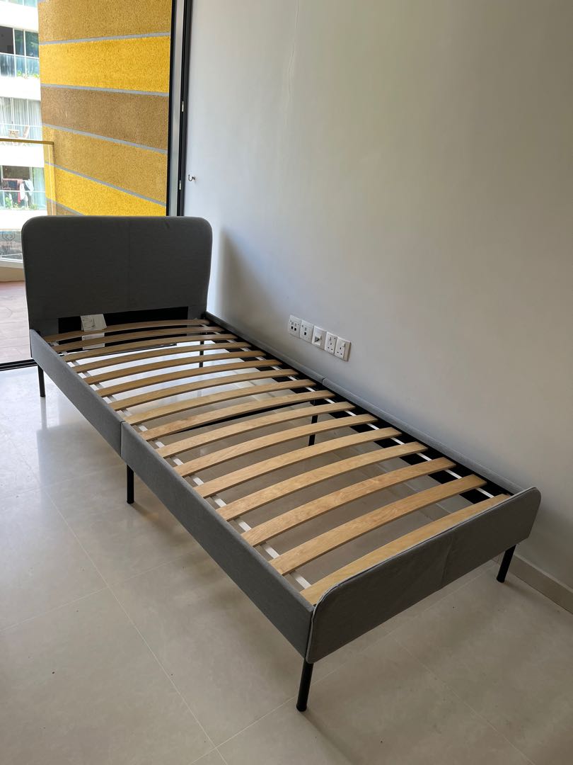 Great Condition IKEA Slattum Single Bed Frame Furniture Home
