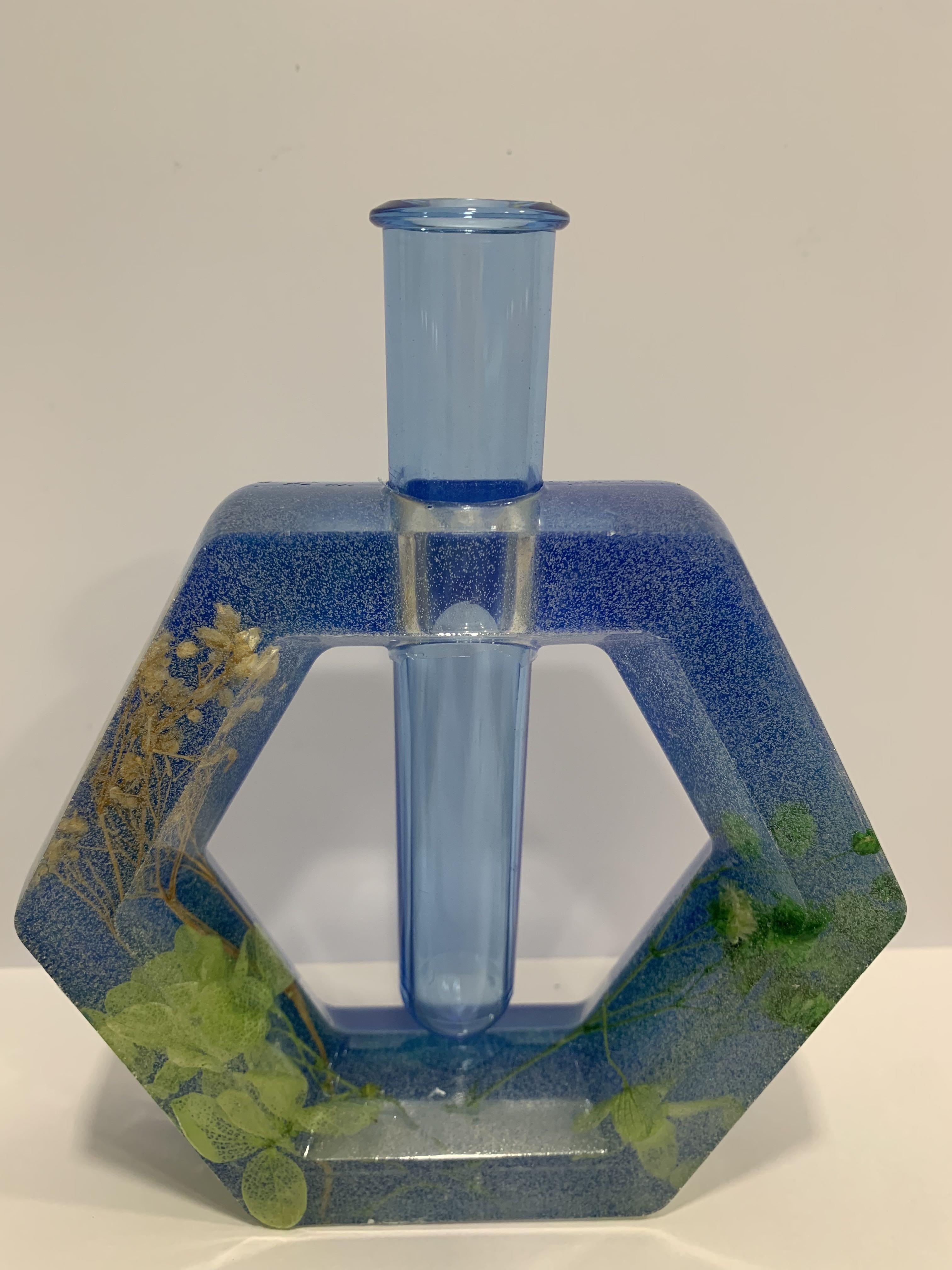 Handcraft Epoxy resins propagation / flower vase display with test tube