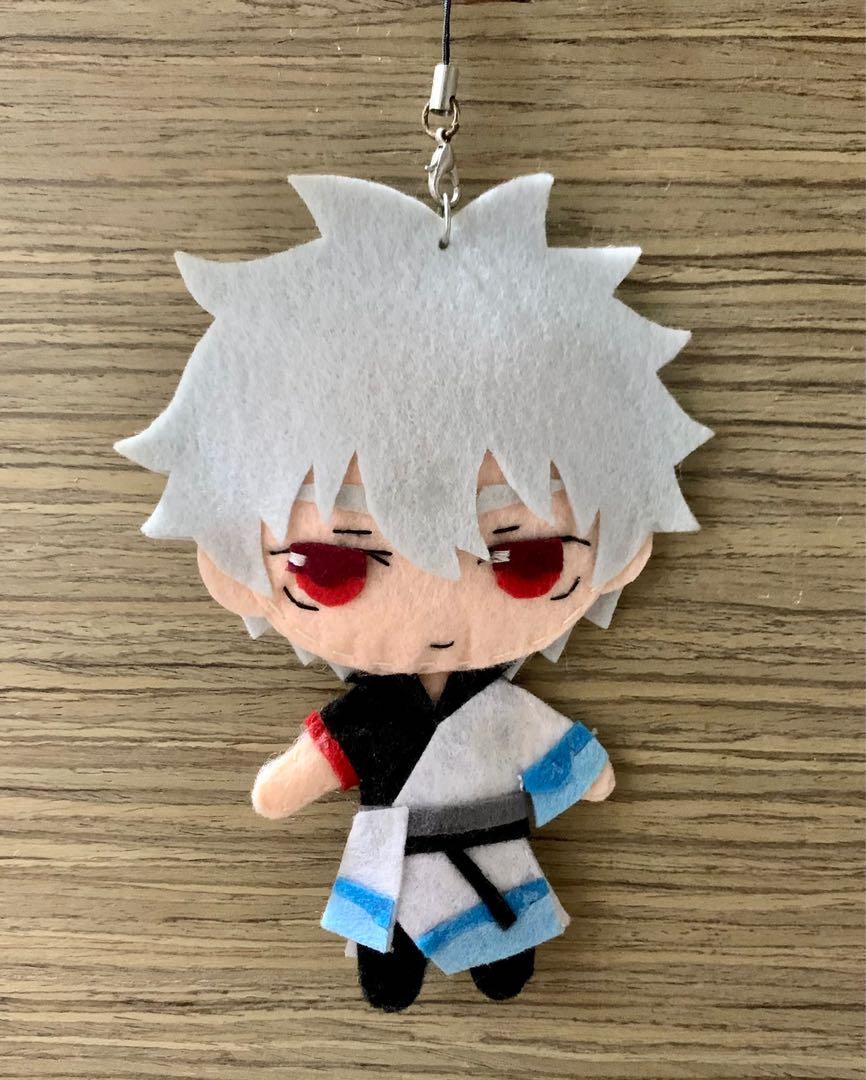 Hand Sewn Gintoki Sakata Mini Felt Plush Gintama Plushie Handmade