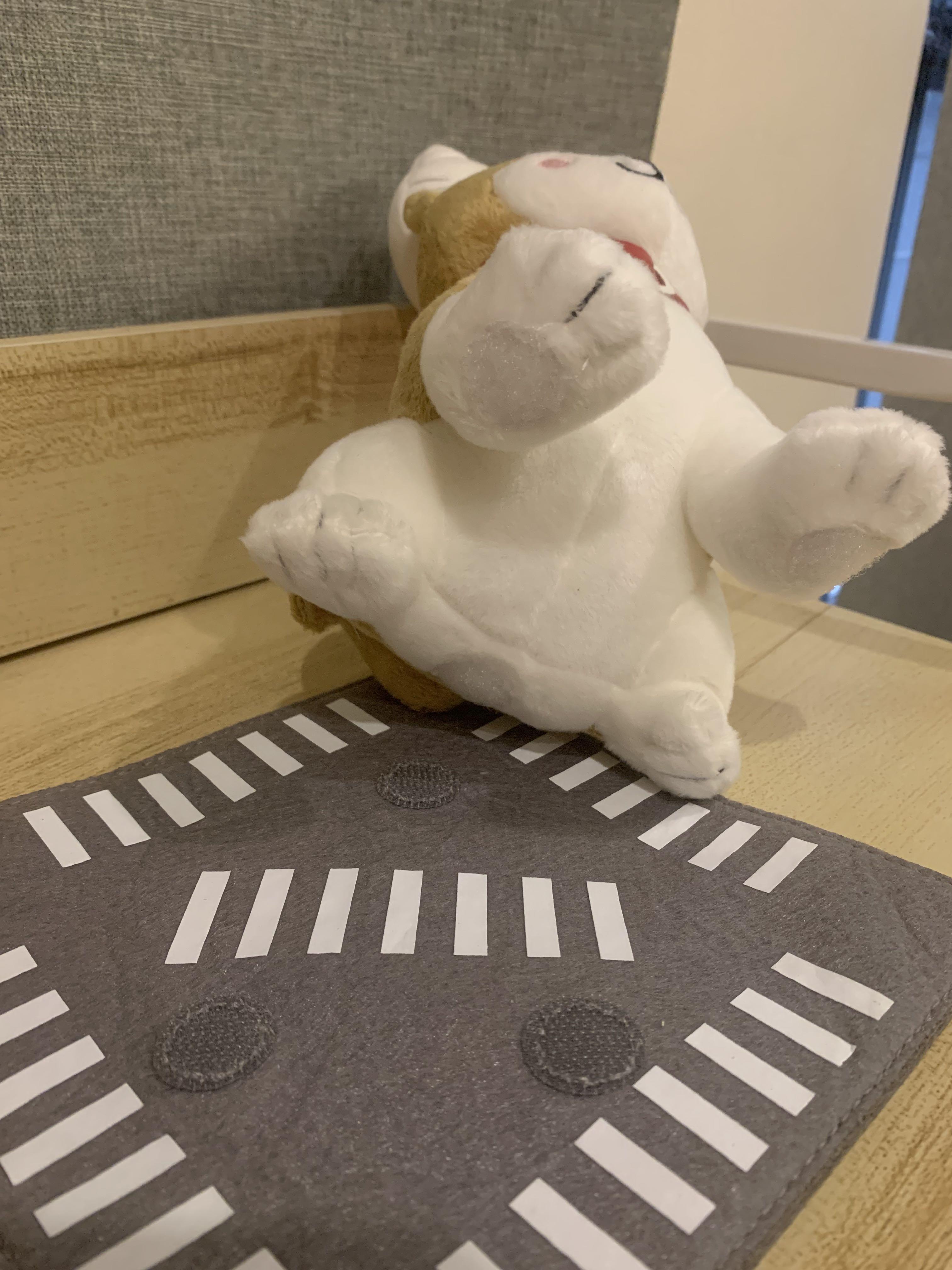 Hello Kitty with Hachiko Dog on Street Plush, Hobbies & Toys, Toys