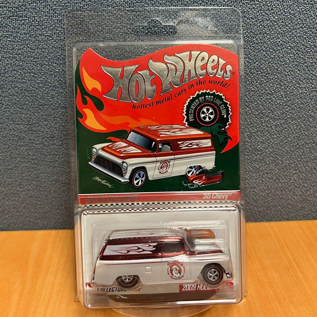 Hot Wheels HWC/RLC 2009 Holiday Car - '55 Chevy(Panel) feat. Snowmobile