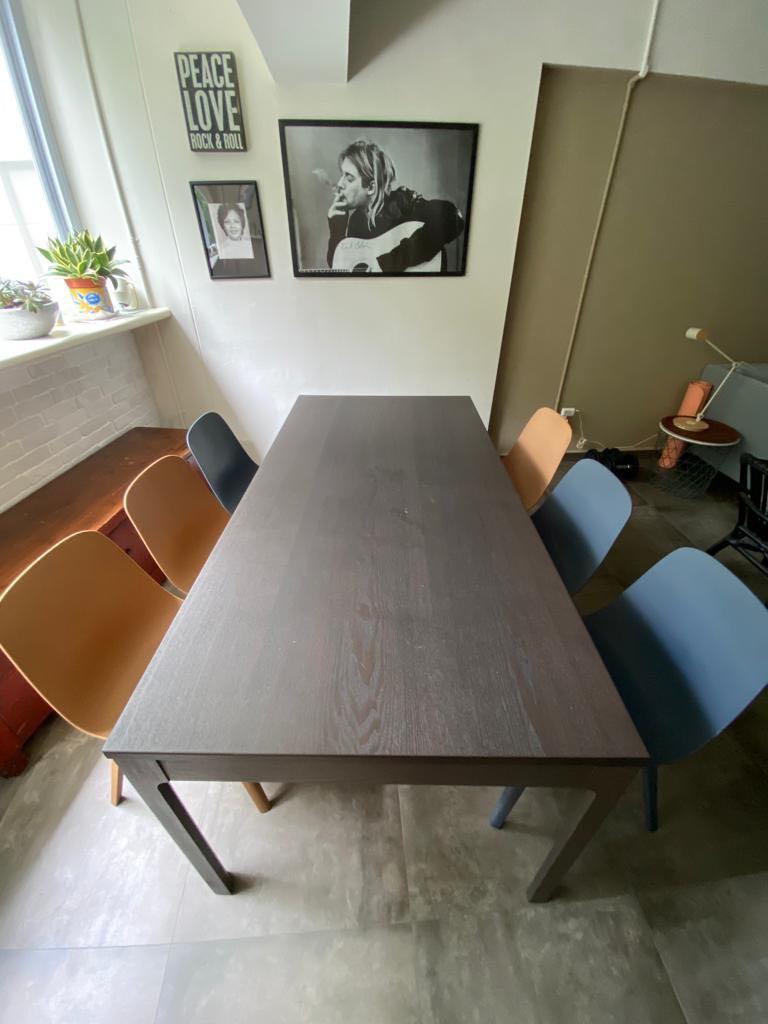 IKEA Dining Table set EKEDALEN Extendable Table ODGER Chair