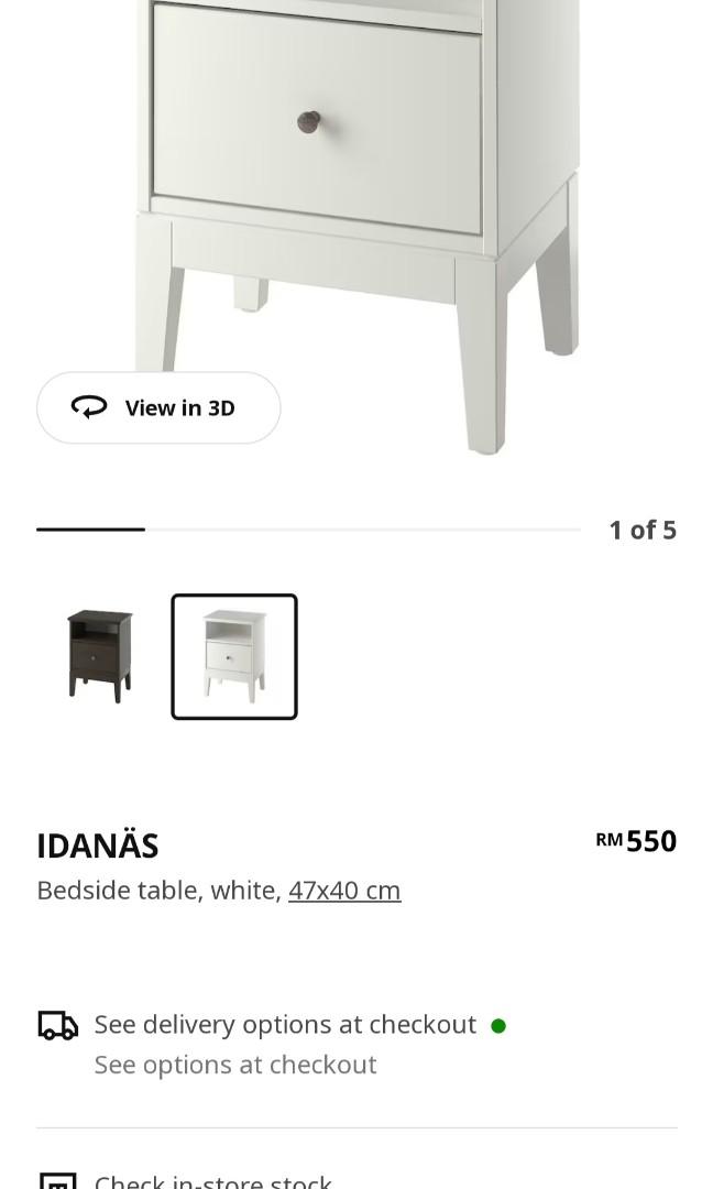 IKEA IDANAS Bedside Table, Furniture & Home Living, Furniture, Other