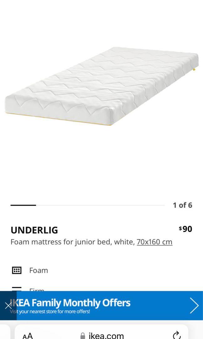 IKEA KRITTER kids bed frame and mattress, Furniture & Home Living