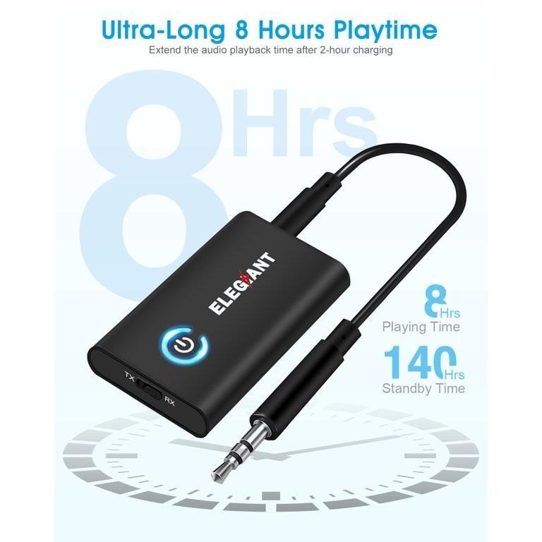 (in stock) ELEGIANT Bluetooth 5.0 Transmitter Receiver, 2in1