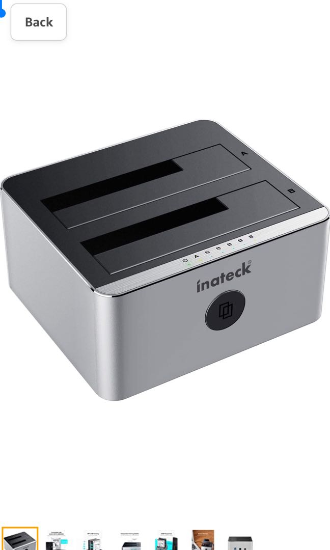 Inateck Aluminum SATA Hard Drive Docking Station, USB 3.0 SATA SSD