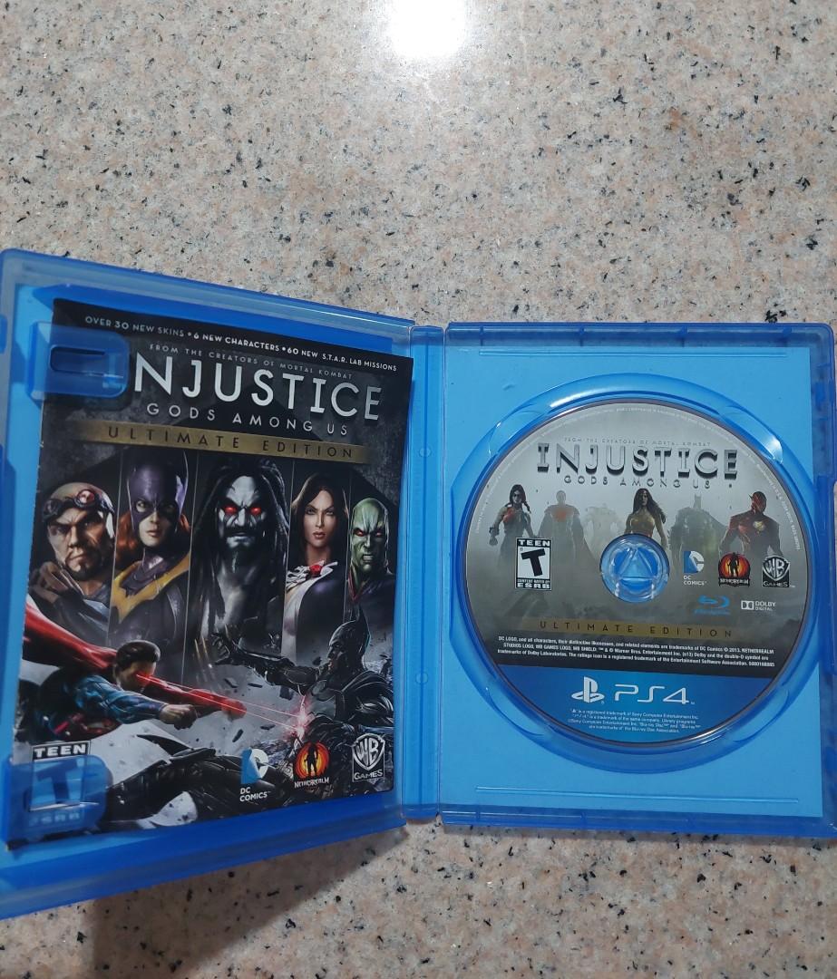 Injustice 1 Ultimate Edition PS4 games (Category: PlayStation) located in Bacoor. Submitted by helloyellow79 (Listing ID 1160612909, Image 2). Description: Injustice 1 Ultimate Edition - Disc with no scratches - Original, Legit as bought from Data Blitz Price: P550+ for shipping Mode of Payment: Gcash Mode of Delivery: J&T / GGX(we can discuss if you have a preferred method but no shopee pls) Rfs: finished the game Feel free to message me for que