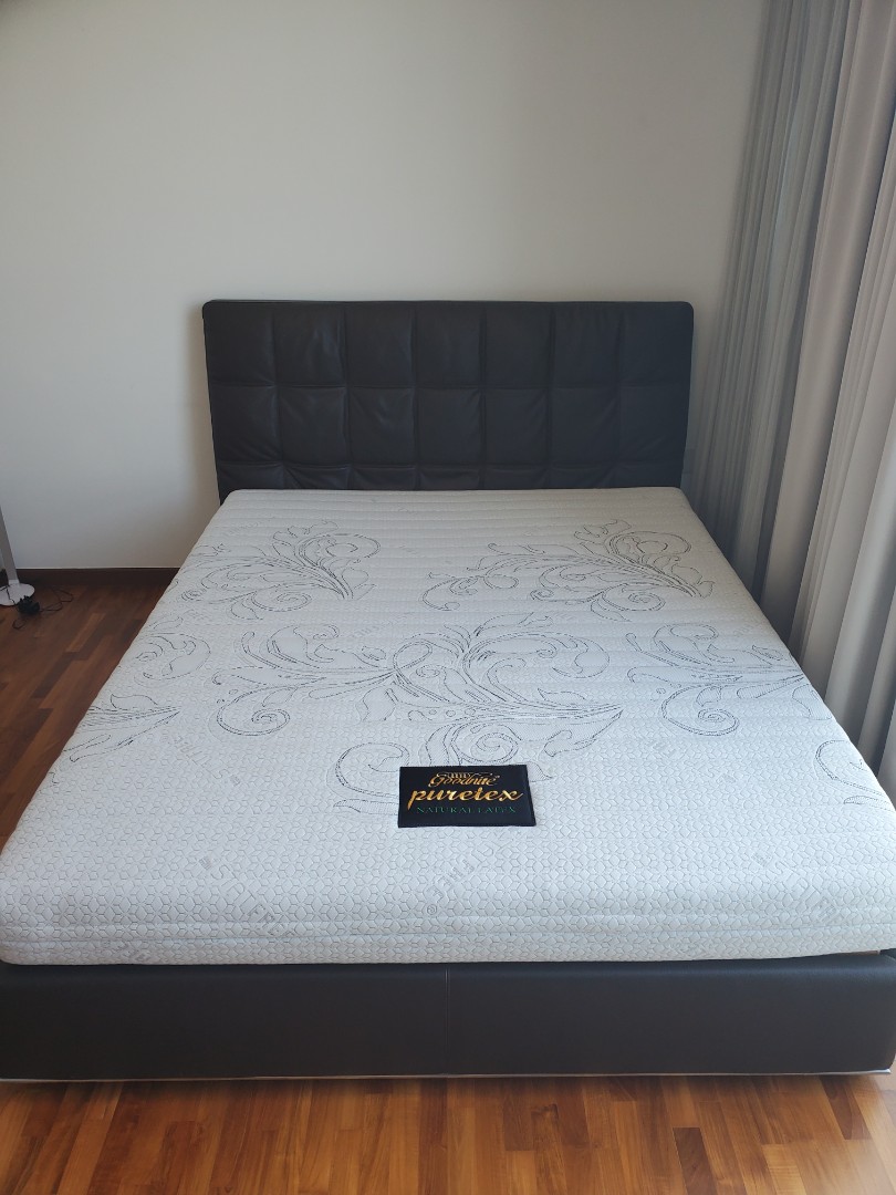 Italian Cierre Bed Frame + Latex Mattress, Furniture & Home Living