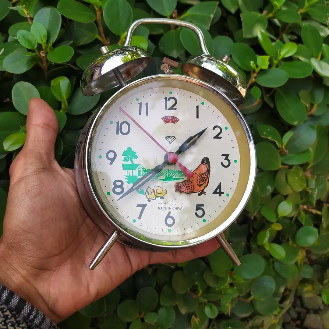 Jam weker ayam manual jadul lawas antik vintage kuno, Antik, Lainnya di