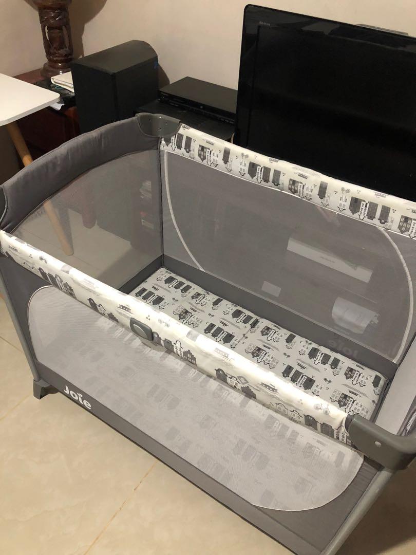 Joie Commuter change with travel cot playpen crib, Babies