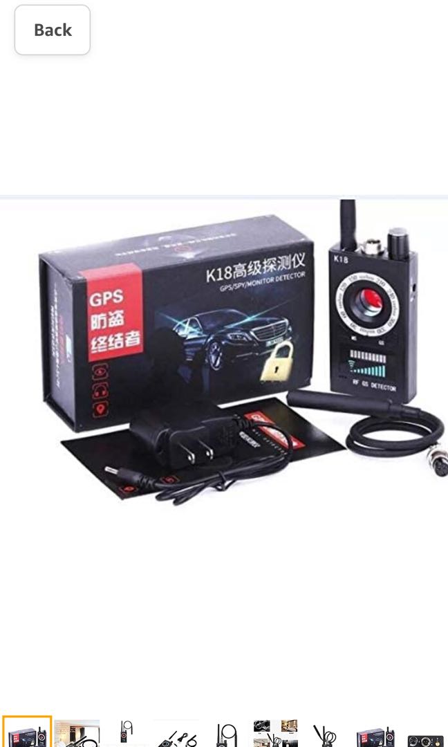 K18 Professional GPS/AntiSpy Bug Hidden Camera RF Detector, Furniture