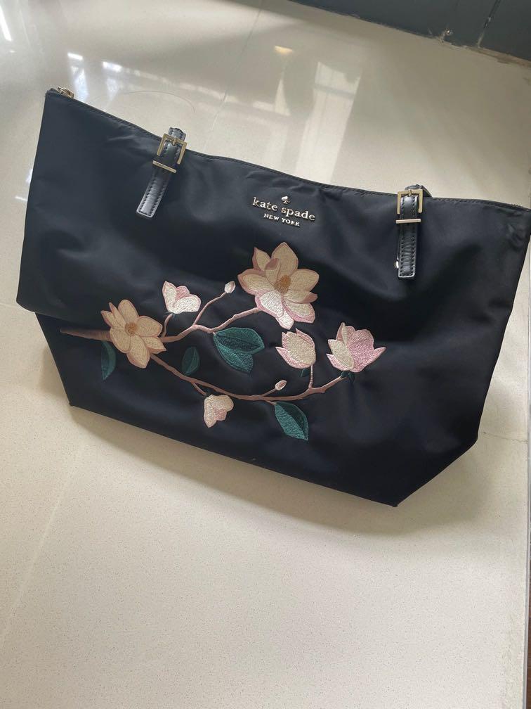 Kate Spade Embroidery Tote Bag, Luxury, Bags & Wallets on Carousell