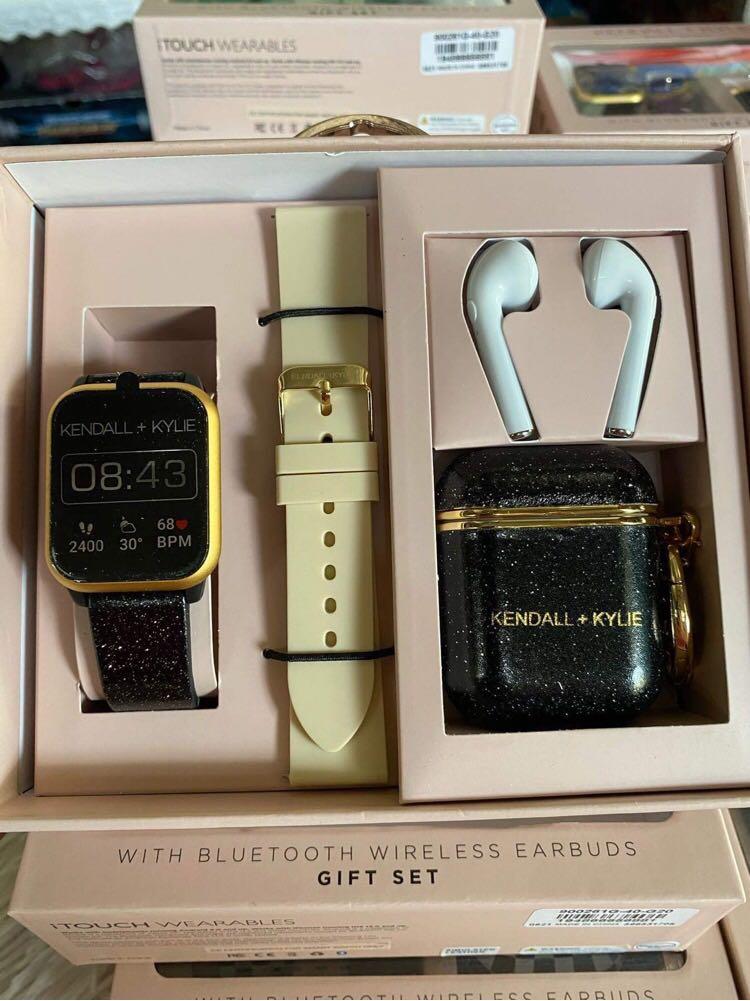 Kendall + Kylie Smartwatch with Bluetooth Wireless Earbuds, Luxury