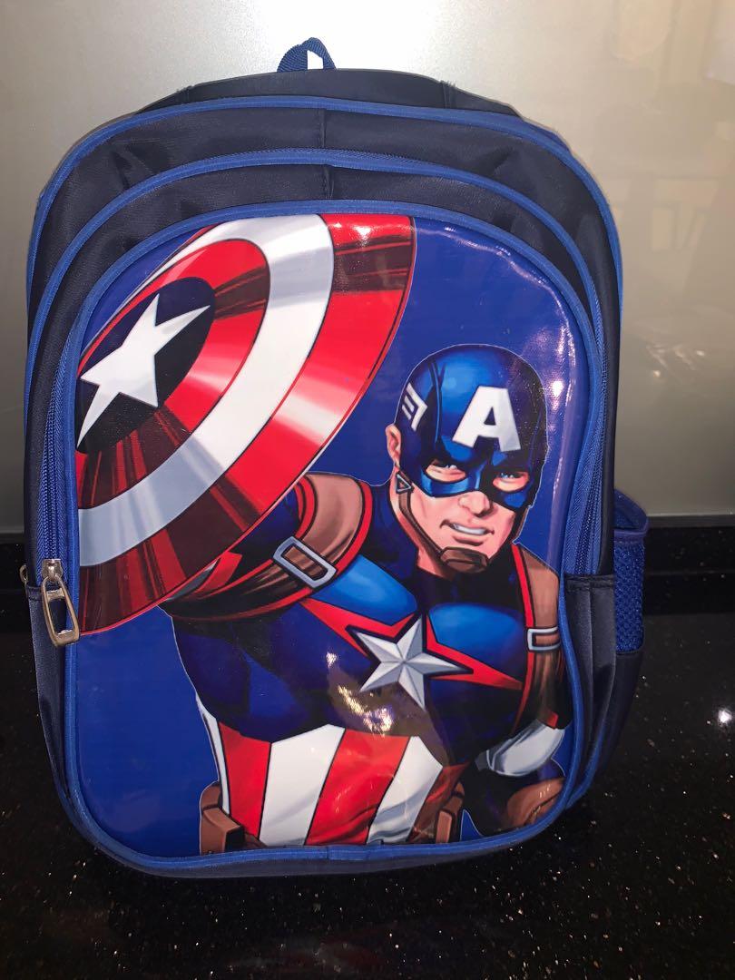 Captain america kids backpack deals