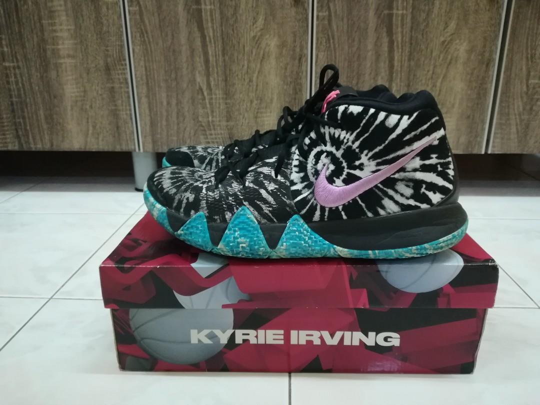 Kyrie 4 black and pink top