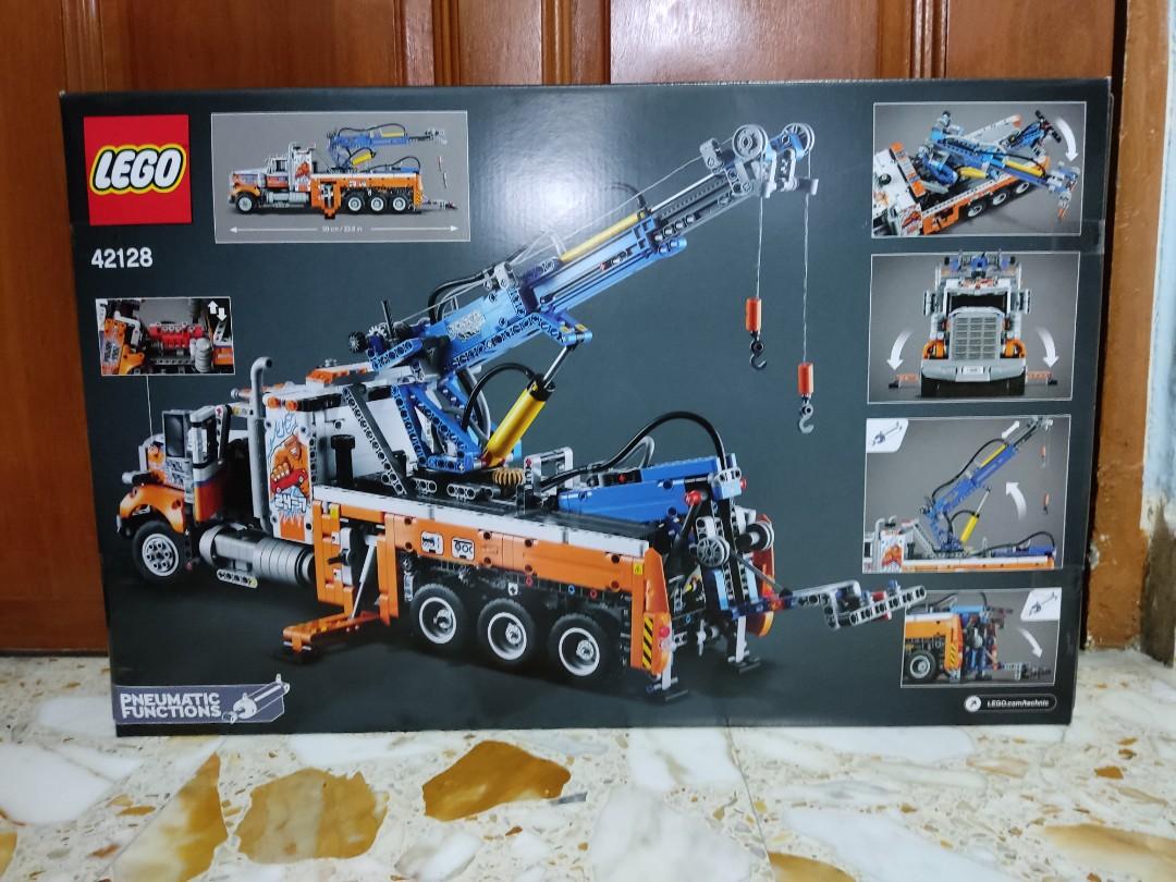  LEGO Technic Heavy-Duty Tow Truck 42128 with Crane Toy Model  Building Set, Engineering for Kids Series : Toys & Games