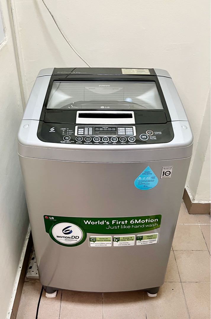 LG 9.5kg top loader washer, TV & Home Appliances, Washing Machines and