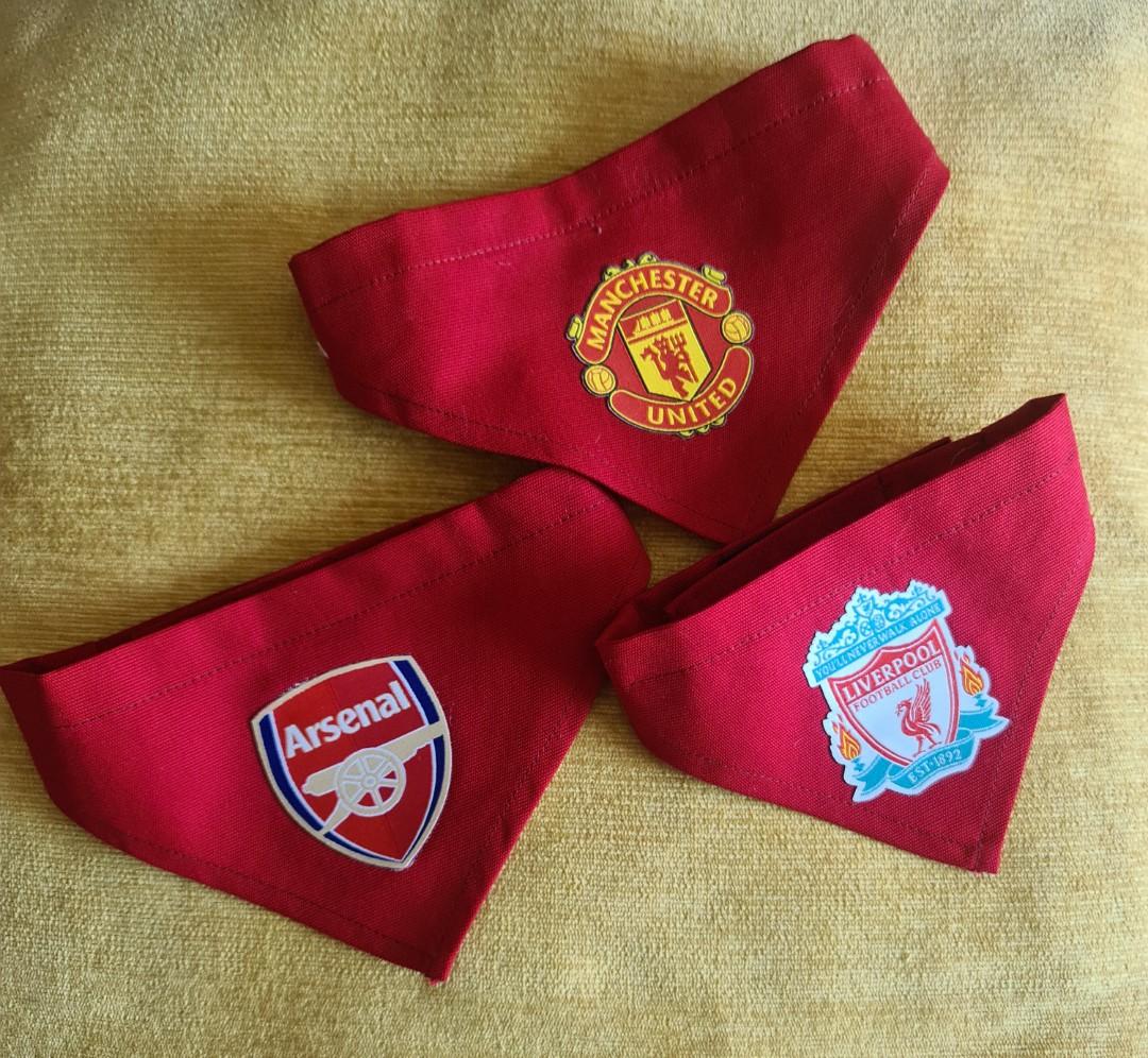 Liverpool Manchester United Arsenal Pet Bandana Pet Supplies