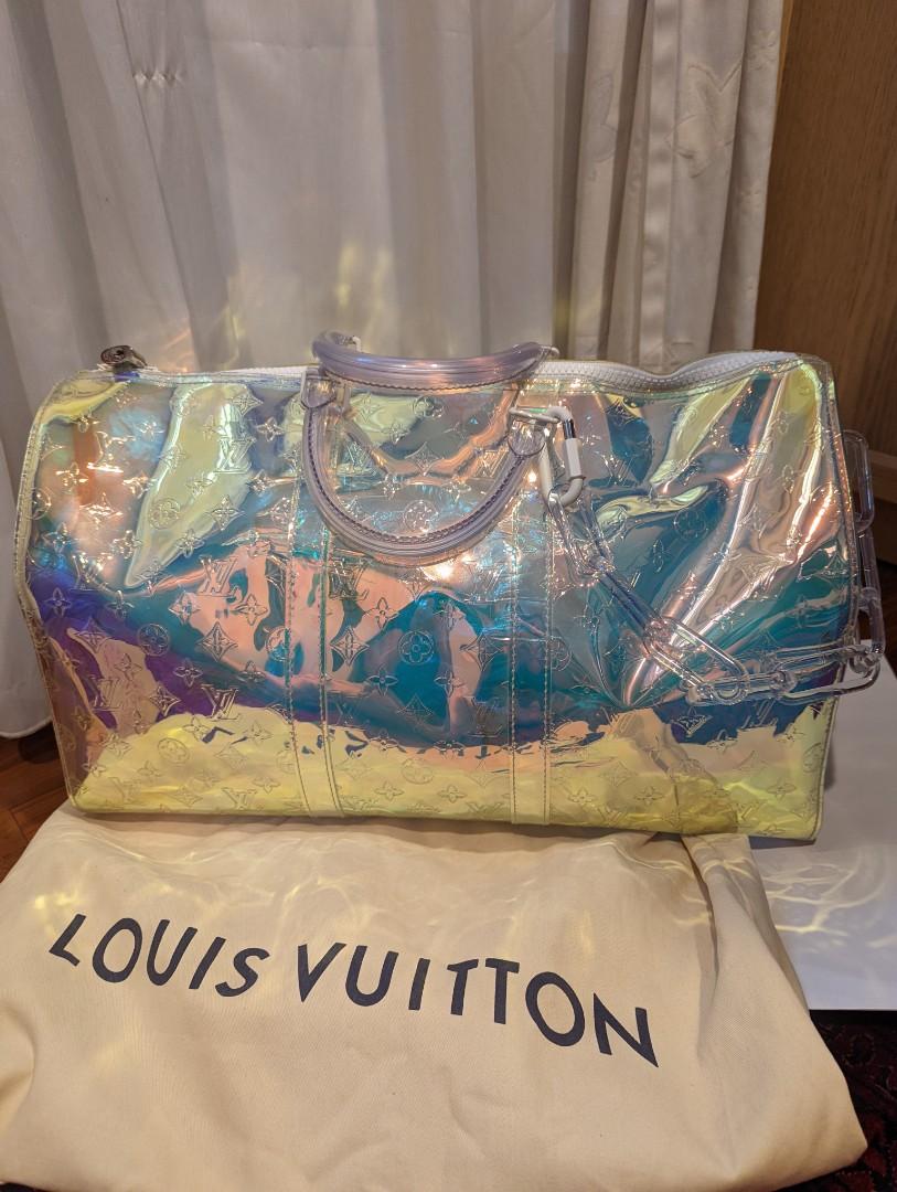 Authentic Louis Vuitton Keepall Bandoulière 50 Monogram PVC Iridescent  Prism, Luxury, Bags & Wallets on Carousell