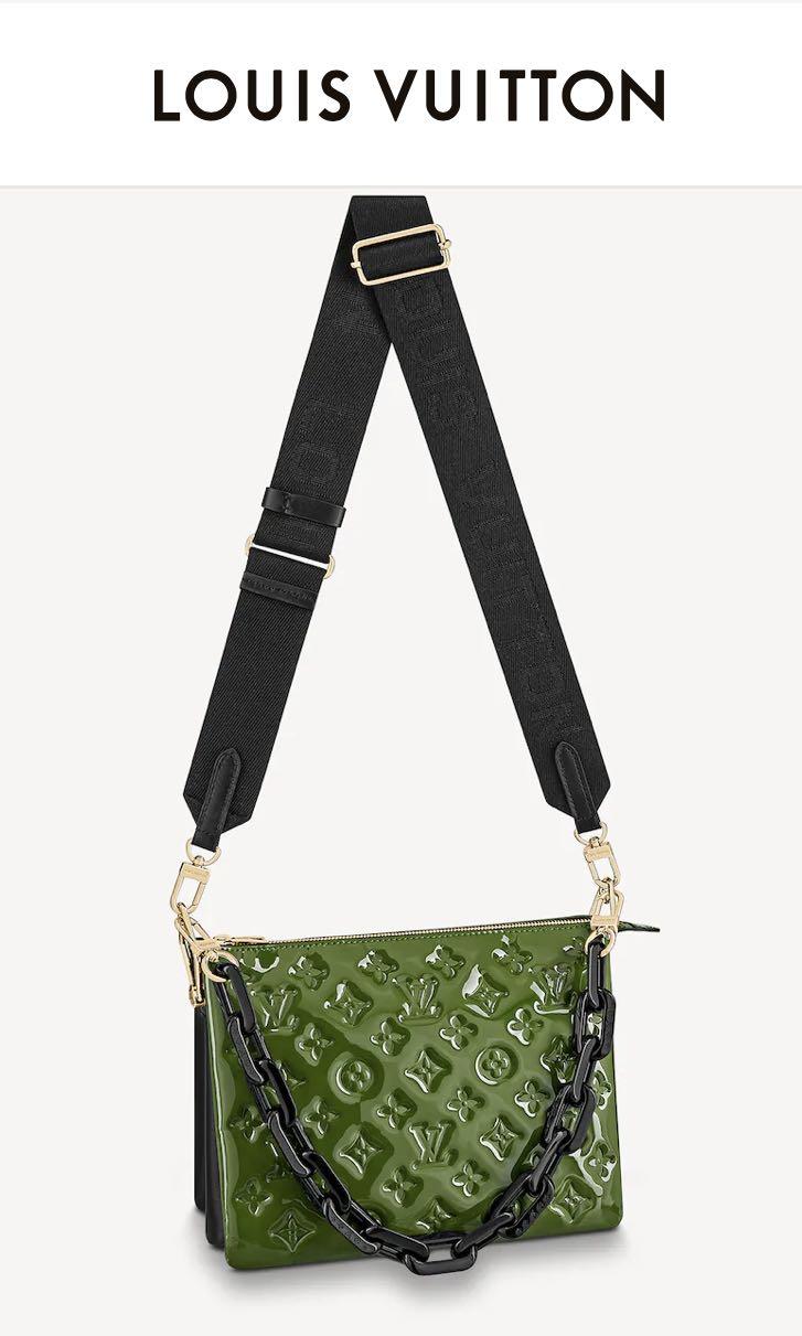 Coussin leather handbag Louis Vuitton Green in Leather - 34393518