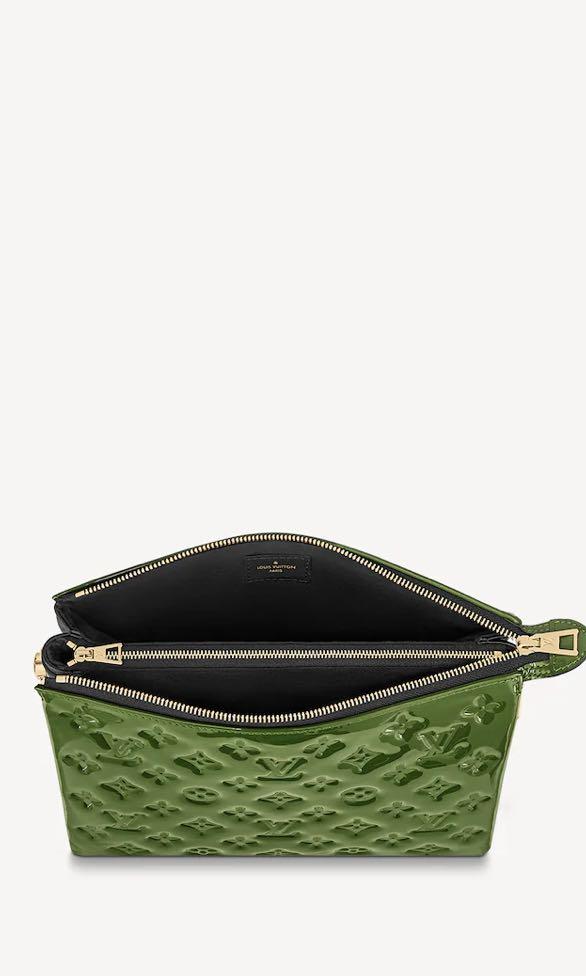 Coussin leather handbag Louis Vuitton Green in Leather - 28907015