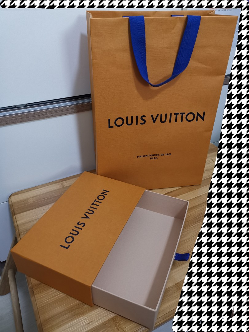 LV Plastic Bag and Box, Luxury, Accessories on Carousell