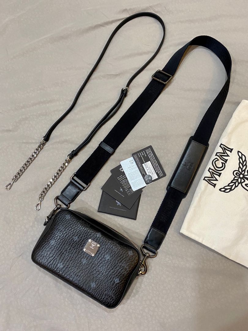 MCM Black Sling Crossbody Bag