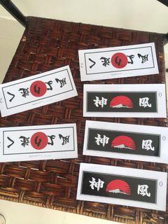 Motorcycle Sticker Decal (50 pesos each)