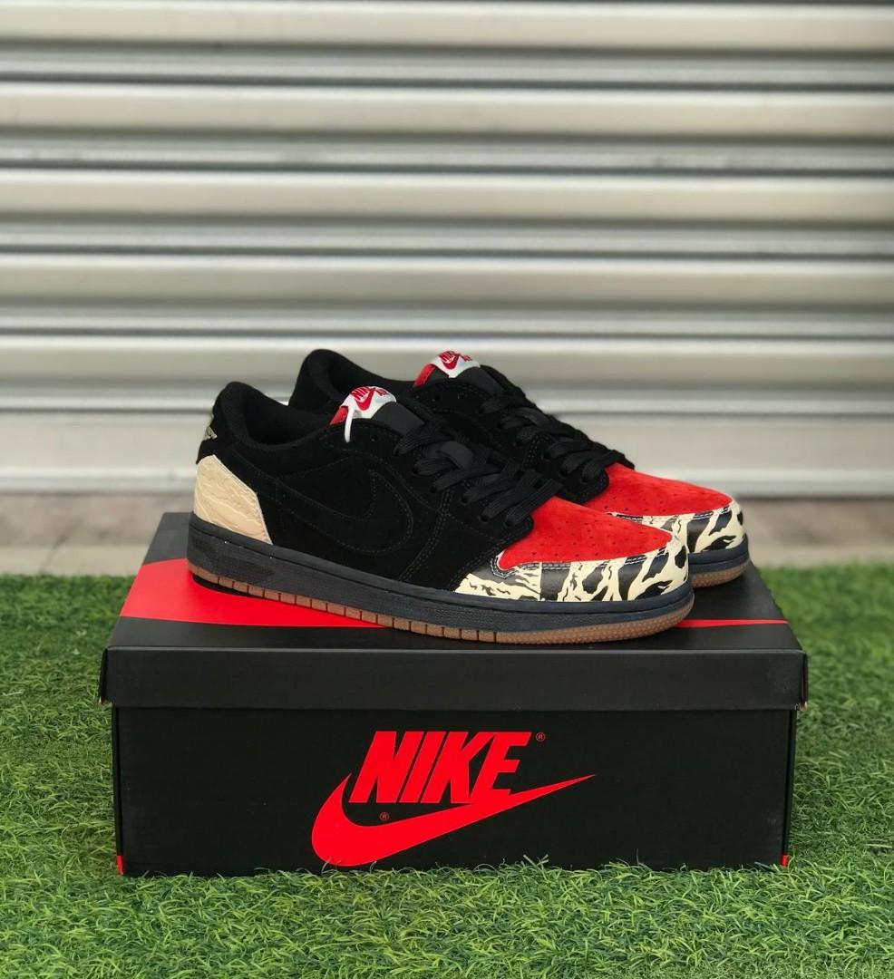 Nike Air Jordan 1 X Solefly Men s Fashion Footwear Sneakers on