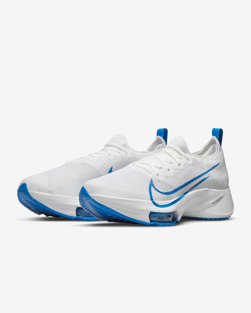 nike air zoom tempo white and blue