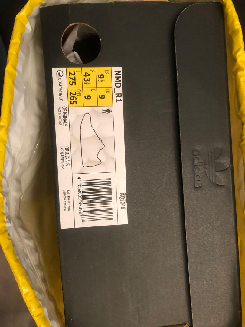 NMD R1 OLIVE BLACK AQ1246, Men's Fashion, Footwear, Sneakers on Carousell
