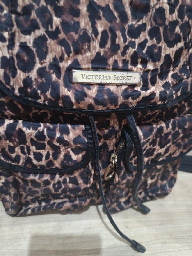 original victoria's secret leopard backpack, Women's Fashion, Bags