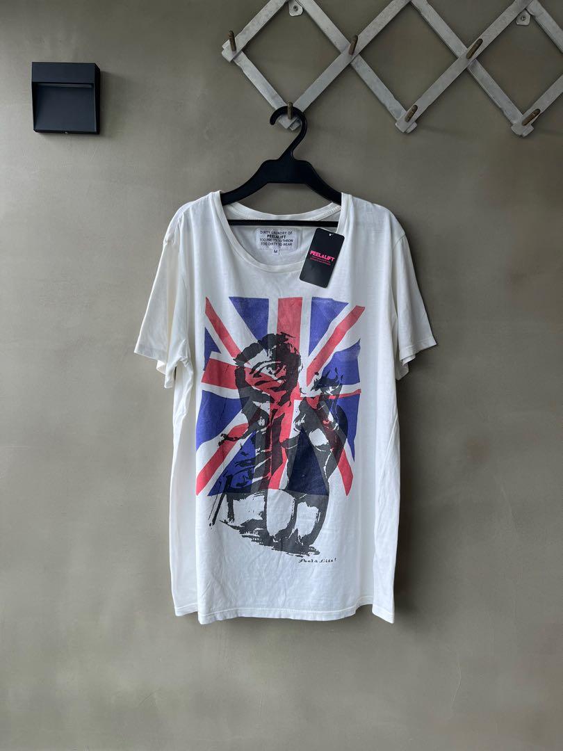 Peel & Lift 日本製造男裝英國旗Punk Rick Rrl Rock 友T Shirt M Owens