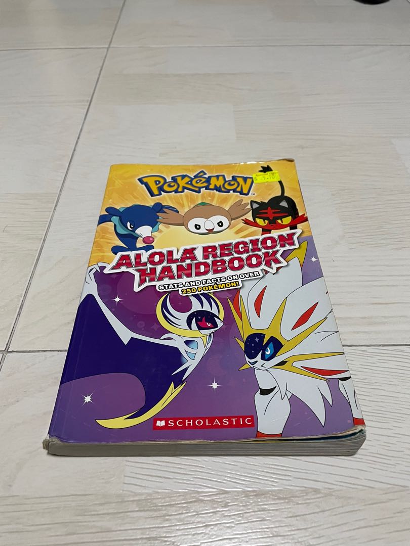 POKEMON Alola Region Handbook Stats & Facts Paperback Book