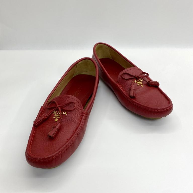 Red prada loafers store